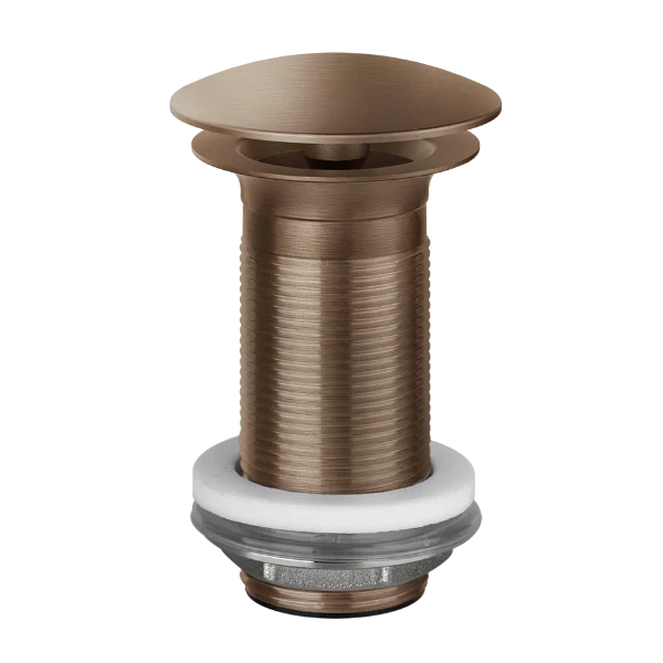 Gessi Technical Accessories Afvoerplug met vrije waste Wastafel zonder overloop Geb. Koper PVD