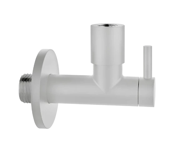 01411#279 GESSI Technical Accessories Hoekstopkraan onder wastafel met filter en aansluiting van 1/2" Wit CN