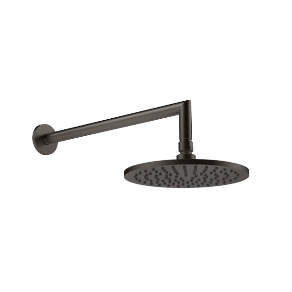 Gessi Emporio Shower Antikalk-hoofddouchekop Wanddouche oriënteerbaar Geb. Zwart Metaal PVD