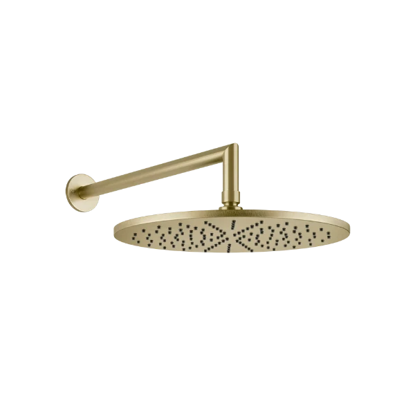 47372#727 Gessi Emporio Shower Antikalk-hoofddouchekop Wanddouche oriënteerbaar Brushed Brass PVD