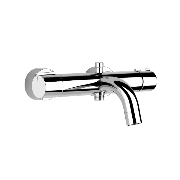 18711#031 Gessi Via Tortona Thermostatische Mengkraan Extern bad met automatische omstelknop bad/douche Chroom