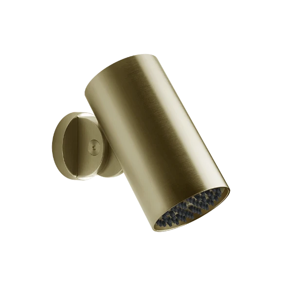 PF57203#727 Gessi Spotwater316 Oriënteerbare wand-hoofddouchekop FLESSA. REGEN-functie Brushed Brass PVD