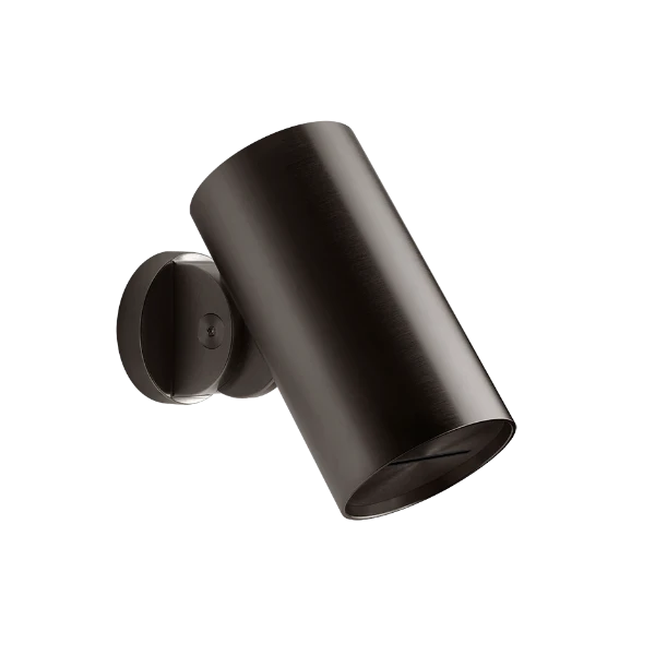 GESSI Spotwater316 Oriënteerbare wand-hoofddouchekop FLESSA. CASCADE-functie Geb. Zwart Metaal PVD