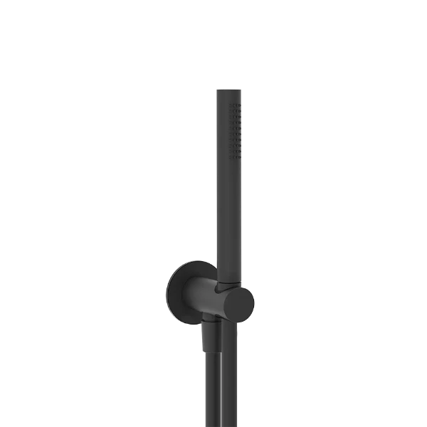 Gessi Shower Sets Doucheset met wateraansluitpunt, antikalk-handdouche en buigzame slang 1,50 m Zwart XL