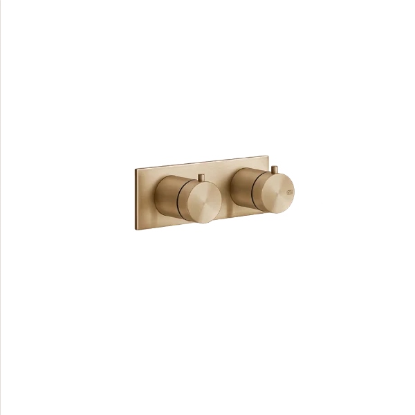 PF54034#726 Gessi Shower316 Extern deel bad-/douche thermostaat 2-weg Warm Bronze Br. PVD