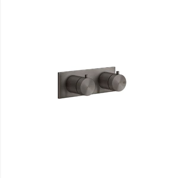 Gessi Shower316 Extern deel bad-/douche thermostaat 2-weg Geb. Zwart Metaal PVD