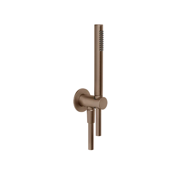 Gessi Shower Sets Doucheset met wateraansluitpunt, antikalk-handdouche en buigzame slang 1,50 m Geb. Koper PVD