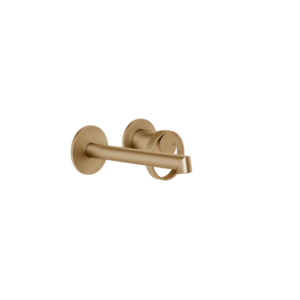 PF63381#726 GESSI Anello Extern deel Wand-Mengkraan Wastafel wand korte uitloop zonder waste Warm Bronze Br. PVD