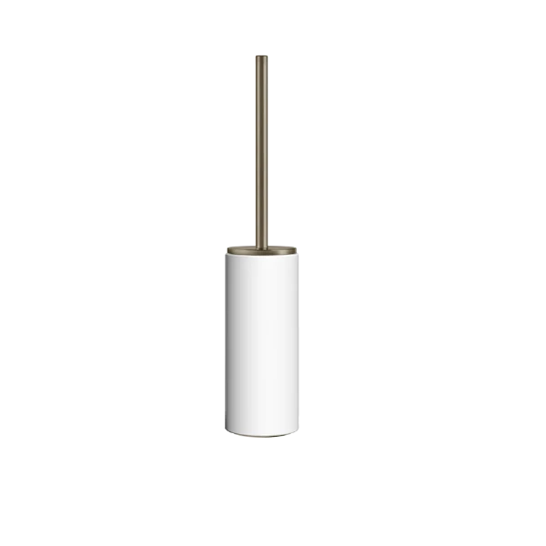 PF63743#149 GESSI Ingranaggio Accessories Wand-toiletborstelhouder wit Finox Brushed Nickel