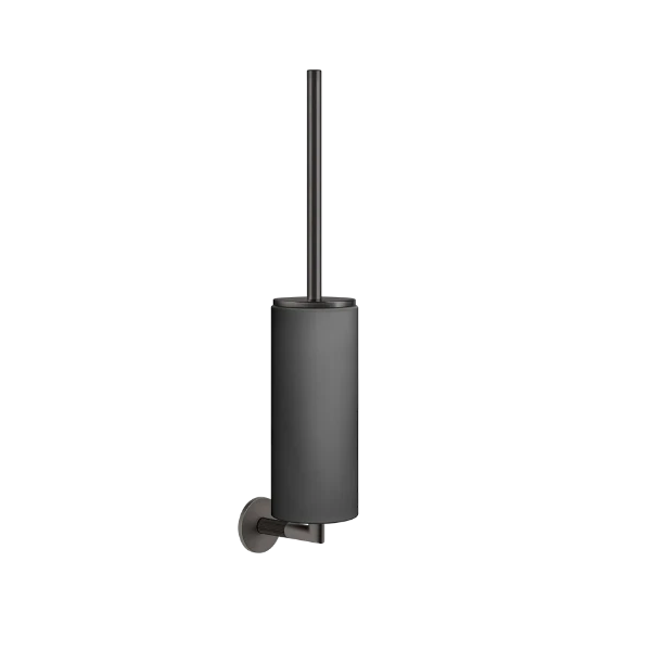 GESSI Ingranaggio Accessories Wand-toiletborstelhouder zwart Geb. Zwart Metaal PVD