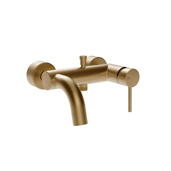 Gessi Via Tortona Externe Mengkraan bad met automatische omstelknop bad/douche Warm Bronze Br. PVD