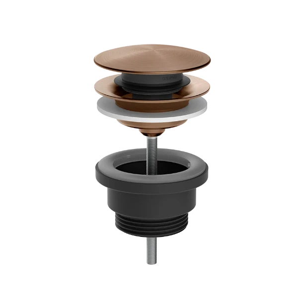 Gessi Ingranaggio Total Look Afvoerplug "Stop&Go" Geb. Koper PVD