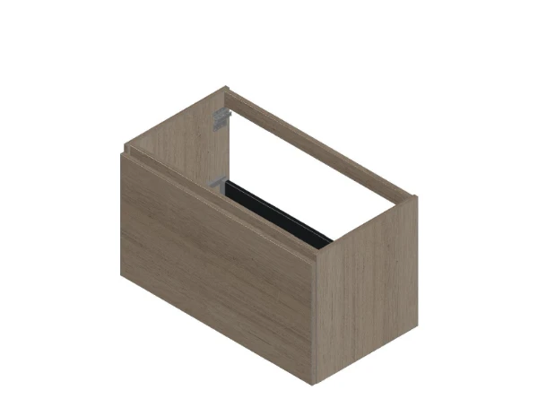 Procasa Kivu sous-meuble avec 1 tiroir sans poignées 900 x 475 x 520 mm - smoked oak