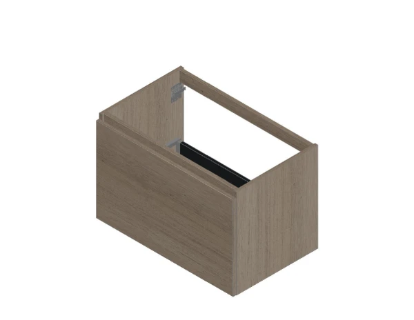 Procasa Kivu sous-meuble avec 1 tiroir sans poignées 800 x 475 x 520 mm - smoked oak