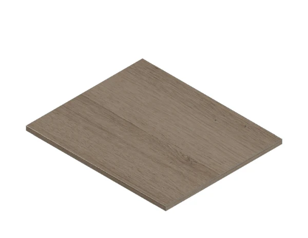 Procasa Kivu wastafelblad Melamine 600 x 500 x 18 mm - smoked oak