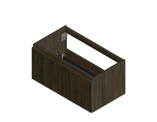 KL3158 Procasa Klaire 39 - wastafelonderkast met 1 lade 800 x 435 x 390 mm - walnut