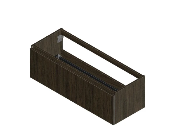 Procasa Klaire 39 - sous meuble lavabo avec 1 tirroir 1200 x 435 x 390 mm - walnut