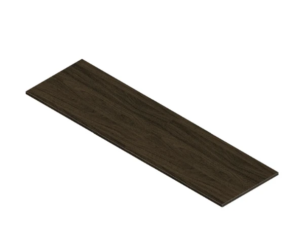 Procasa Klaire top - HPL wastafelblad 1600 x 460 x 18 mm - zonder uitsparing - walnut