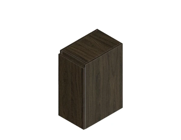 KL3171 Procasa Klaire 65 - wastafelonderkast met 1 deur 300 x 435 x 650 mm - scharnier links - walnut