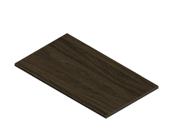 Procasa Klaire top - HPL wastafelblad 800 x 460 x 18 mm - zonder uitsparing - walnut