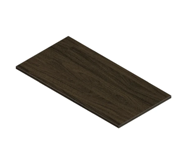 KL3199 Procasa Klaire top - HPL wastafelblad 900 x 460 x 18 mm - zonder uitsparing - walnut