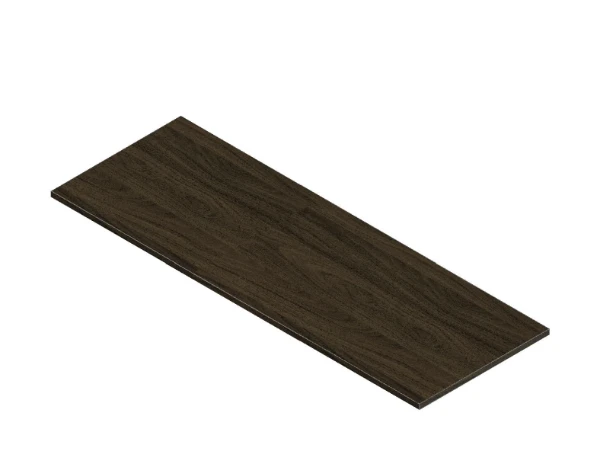 Procasa Klaire top - HPL wastafelblad 1300 x 460 x 18 mm - zonder uitsparing - walnut