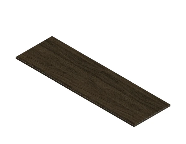 Procasa Klaire top - HPL wastafelblad 1500 x 460 x 18 mm - zonder uitsparing - walnut