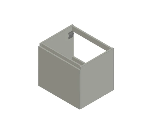 Procasa Kivu sous-meuble avec 1 porte sans poignées gauche 600 x 475 x 520 mm - blanc