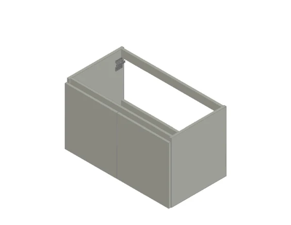 Procasa Kivu sous-meuble avec 2 portes sans poignées 900 x 475 x 520 mm - blanc