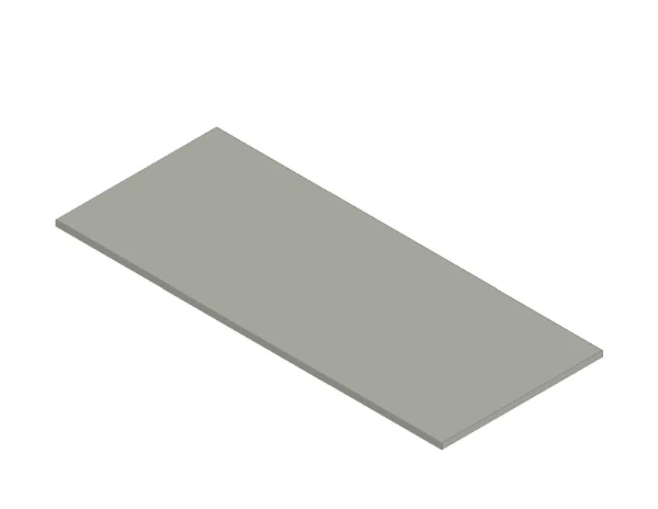 Procasa Kivu wastafelblad HPL 1200 x 500 x 18 mm - wit laminaat