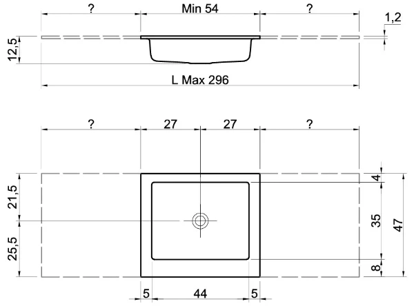 Antonio Lupi Nido wastafel voor tablet flumood - wit