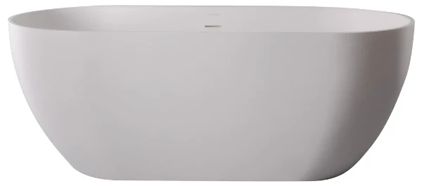 Detremmerie Clement bad top solid 1600 x 750 x 570 mm - wit mat - inclusief plug