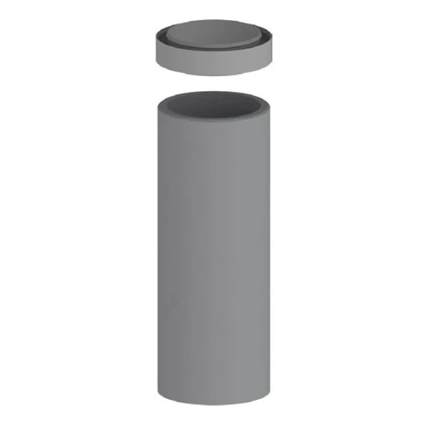 Renson Easyduct EPS buis (lengte 1000mm) 160 mm - zwart