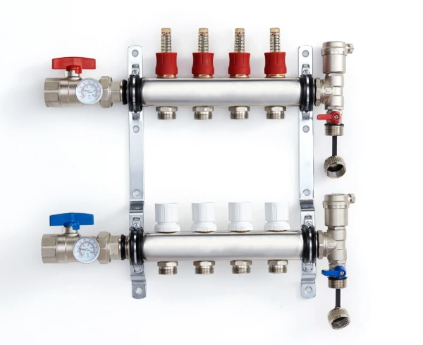 RIIFO UFH inox vloerverwarmingscollectorset 4/4 - 4 x EK3/4
