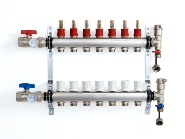 RIIFO UFH inox vloerverwarmingscollectorset 4/4 - 7 x EK3/4