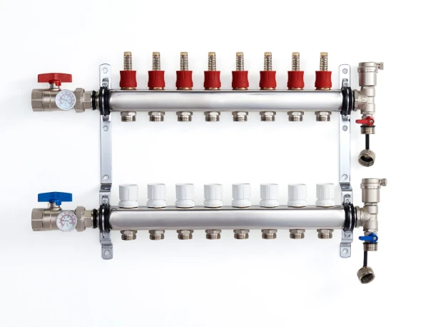 RIIFO UFH inox vloerverwarmingscollectorset 4/4 - 8 x EK3/4