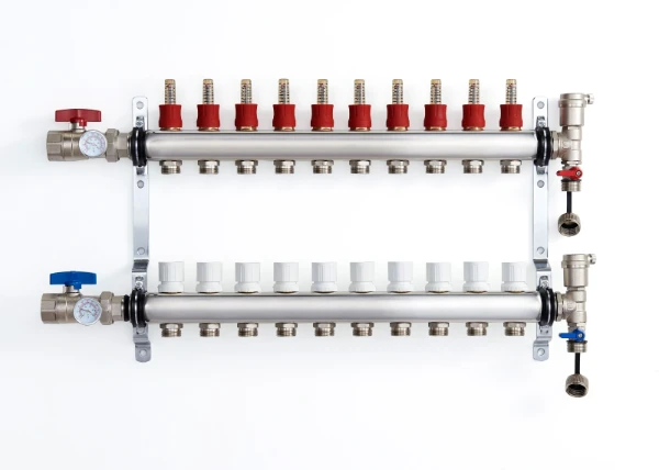 RIIFO UFH inox vloerverwarmingscollectorset 4/4 - 10 x EK3/4