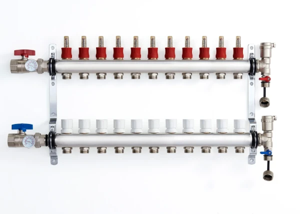 RIIFO UFH inox vloerverwarmingscollectorset 4/4 - 11 x EK3/4