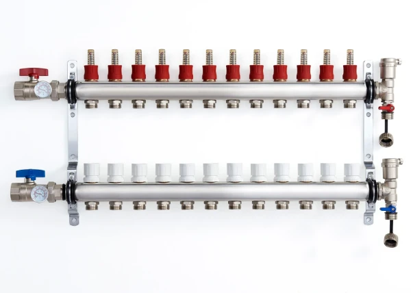 RIIFO UFH inox vloerverwarmingscollectorset 4/4 - 12 x EK3/4