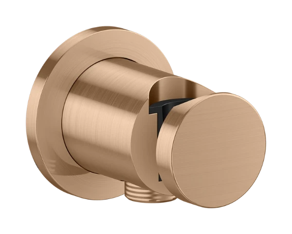 Hansgrohe Axor One wanddouchehouder rond - Brushed Red Gold