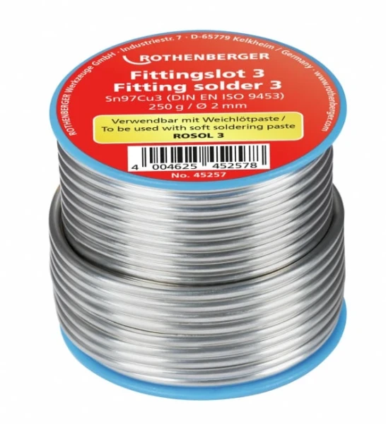 ROTHENBERGER zachtsoldeer type 3op bobijn - 250 gr - 3 mm