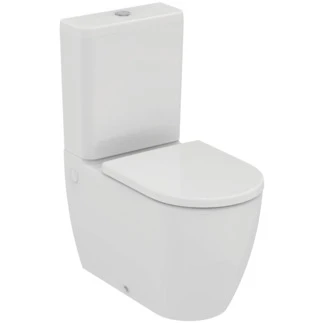 T569601 Ideal Standard Ellisse staand toilet PACK back to wall Rimless (staand toilet H - zitting soft close - spoelreservoir 3/6 liter) zonder spoelrand - wit