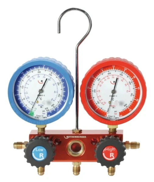 ROTHENBERGER manifold, 2-weg, r410a-r32
