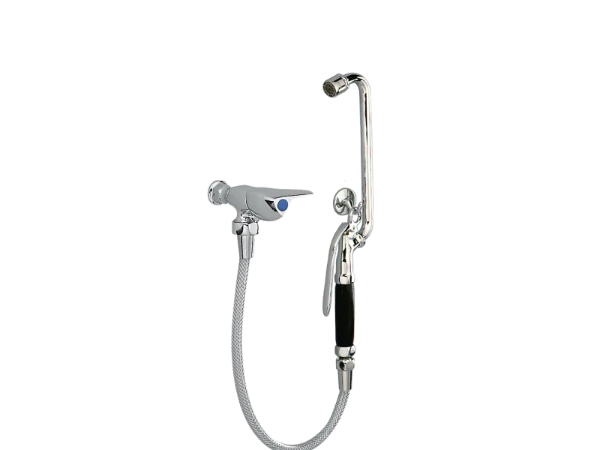 BEDPANSPOELER RVB MEDICO chroom groot model - m/flexibel 1 m 3/4x1/2 en handdouche