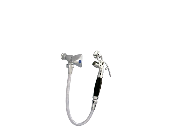 RVB Medico handdouche m/ duwer hygiÙne (anal spray) klein model chroom