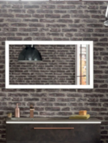 SPIEGEL SANIJURA 120 - 65 o 4,3 ! CM REFLET LUZ LED-verlichting infrarood schakelaar-spiegelverw.