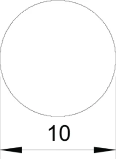 OBO - Ronde geleider voor bliksemafleiding (beveiliging) - RD 10-CU 5021502 10038805