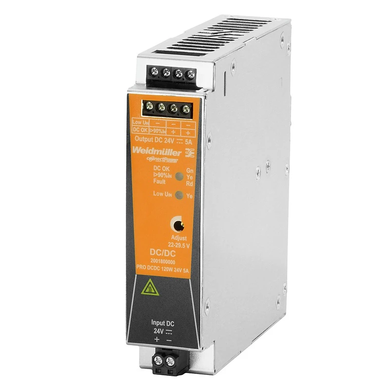 Weidmüller Gelijkstroomvoedingseenheid PRO DCDC 120W 24V 5A 2001800000 101055