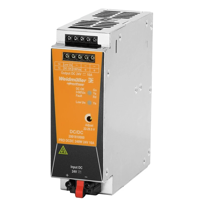 Weidmüller Gelijkstroomvoedingseenheid PRO DCDC 240W 24V 10A 2001810000 101057