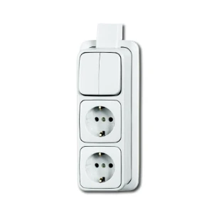 ABB - Schakelaar/wandcontactdoos combinatie - 2601/5/2300/2EAPJW 2CKA001686A0017 103492